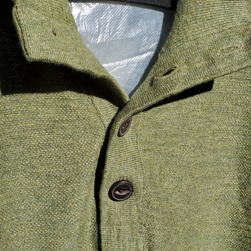 Mens cotton polocollar sweater szXL